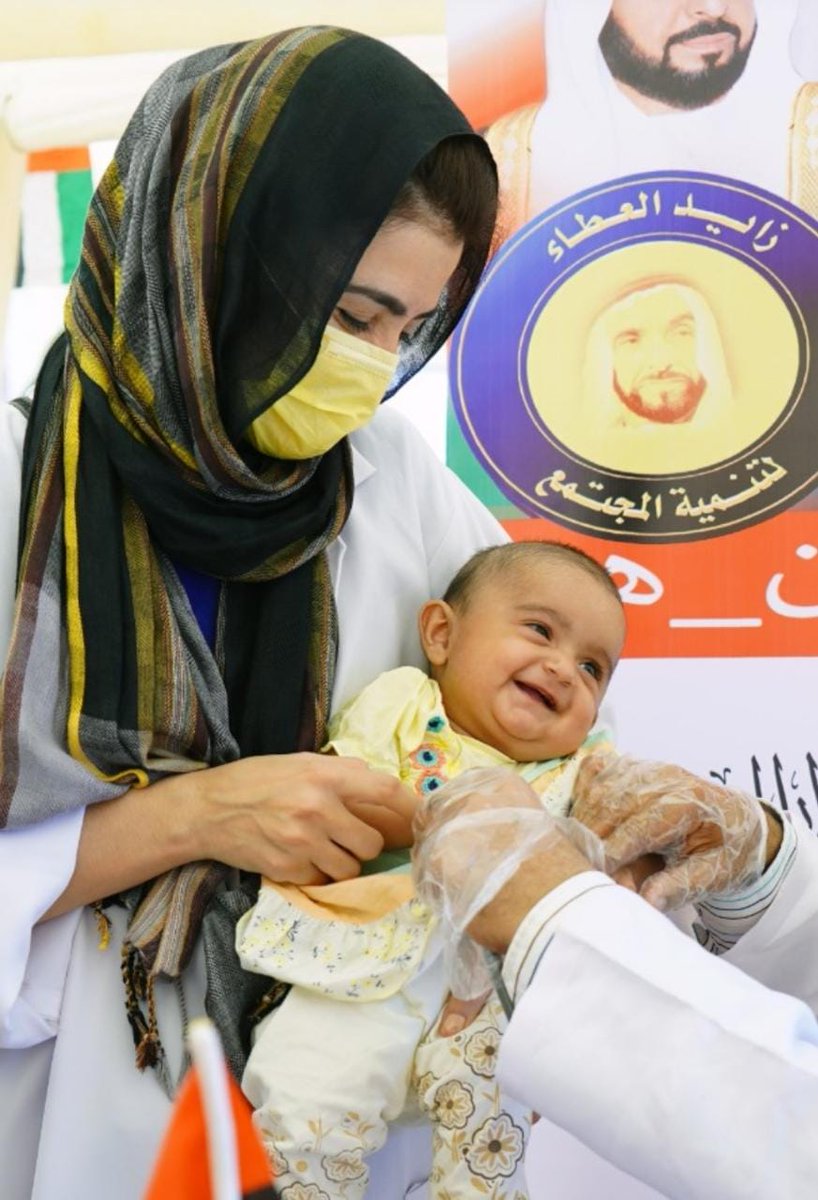zayedgiving's tweet photo. قوافل زايد الخير تبدأ محطة جديدة من مهامها الانسانية في اقليم السند https://t.co/gqa2Se0B6B