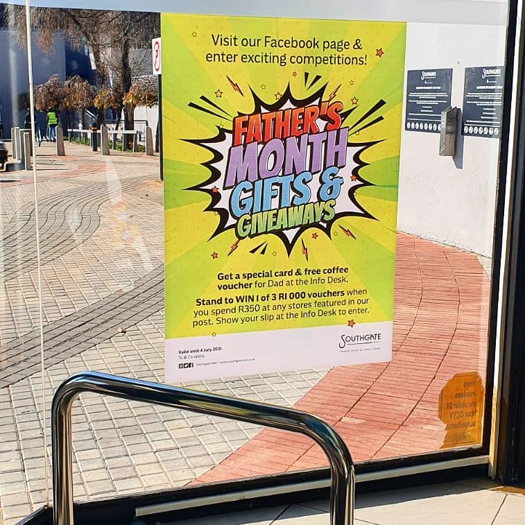 BonekaImages's tweet image. Vinyl print and application for Southgate. #vinylapplication #fathersday #southgatemall #signage