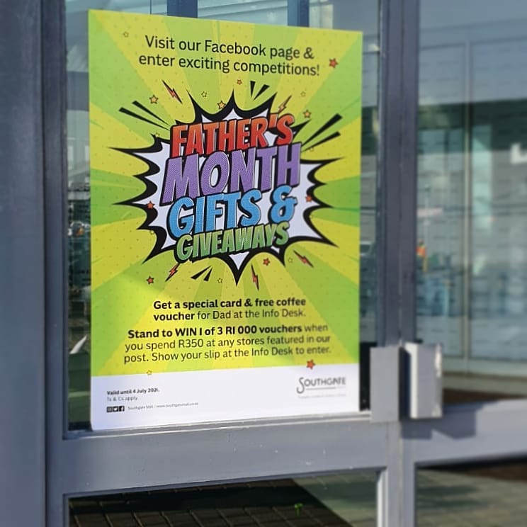 BonekaImages's tweet image. Vinyl print and application for Southgate. #vinylapplication #fathersday #southgatemall #signage