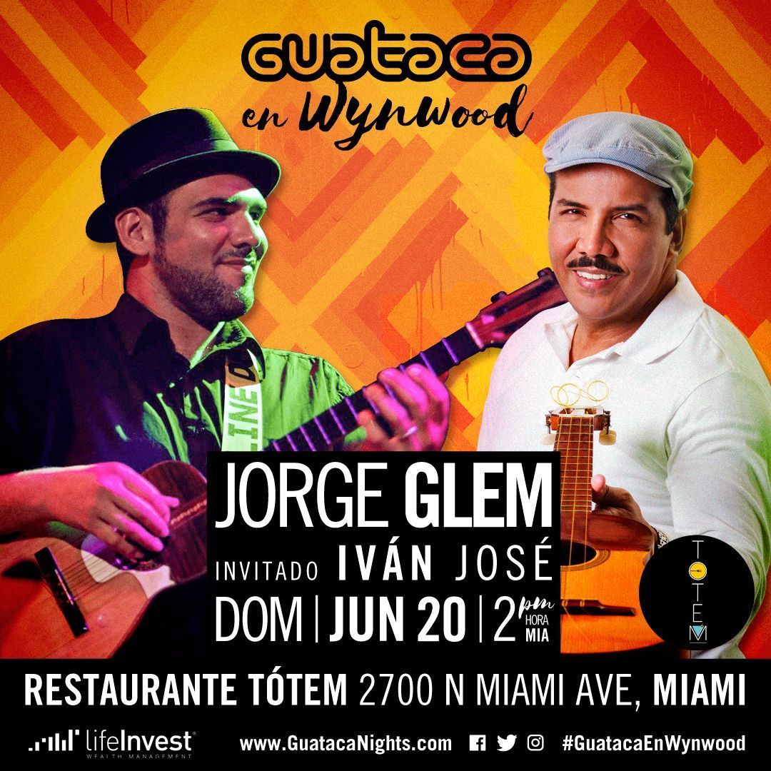 GuatacaOficial's tweet photo. ¿Quién se viene a la #GuatacaEnWynwood de este domingo? 🤩 El cuatro del monstruo @jorgeglem y la voz de Iván José @ivanjoserd marinarán con venezolanidad los platos del @MiamiTotem👏🏼🇻🇪🎶. ¡Vamos! 👨🏽‍🍳 https://t.co/ndWFATaqv9