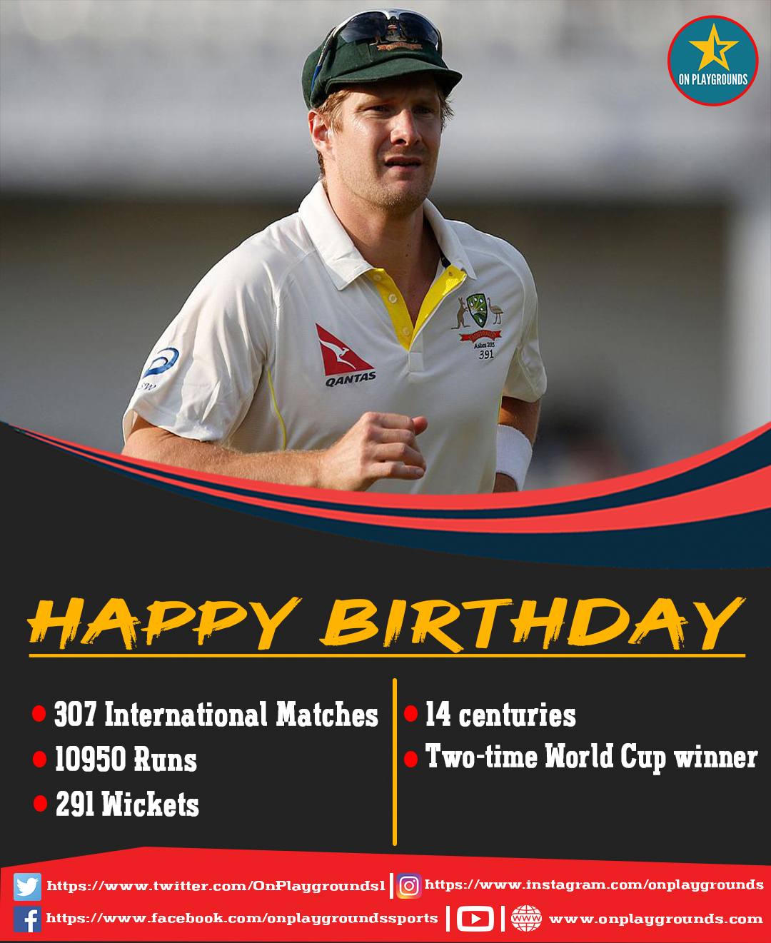 Happy Birthday - Shane Watson   