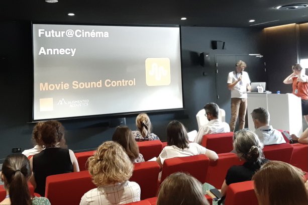 AUGMENTED ACOUSTICS (@a_acoustics) on Twitter photo <a href="/A_Acoustics/">AUGMENTED ACOUSTICS</a> est à Futur@Cinema, session Festival Annecy, avec <a href="/Orange_France/">Orange France</a> : Présentation de « Movie Sound Control » ! 🎧🎥🤩 <a href="/A_Acoustics/">AUGMENTED ACOUSTICS</a> est à Futur@Cinema, session Festival Annecy, avec <a href="/Orange_France/">Orange France</a> : Présentation de « Movie Sound Control » ! 🎧🎥🤩