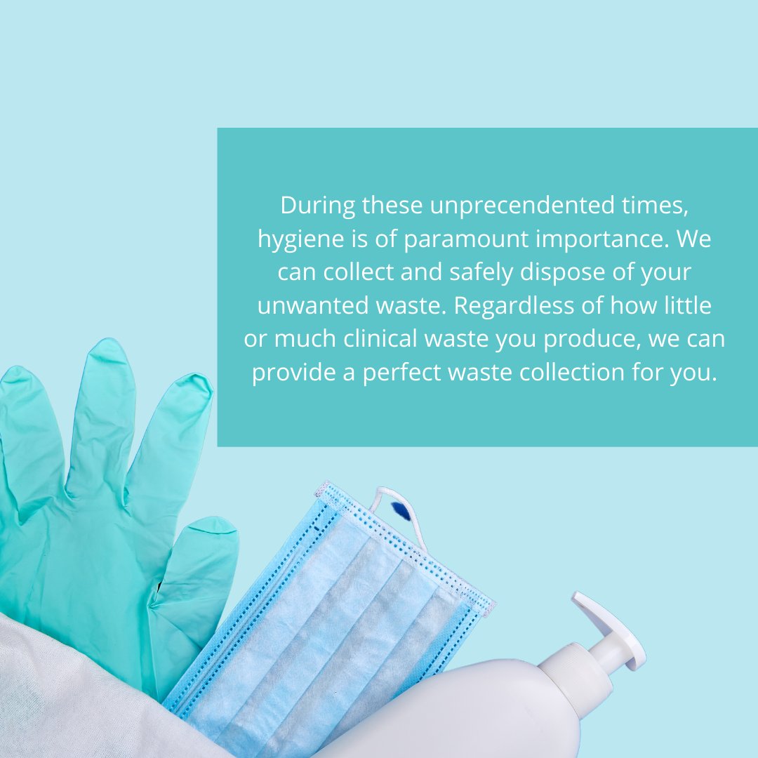 During these unprecedented times, hygiene is of paramount importance. We can collect and safely dispose of your unwanted waste. Call a member of our team on 01209 212545 who will be more than happy to answer any questions you might have. #clinicalwasteservices #PPEcollection