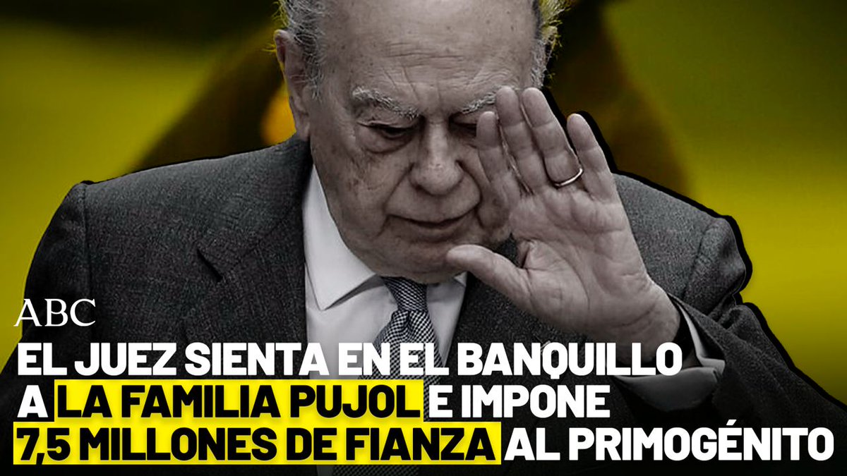 💰 Se han dedicado a robar a manos llenas a todos los catalanes.

⚖️ Pero ha llegado la hora de que se sienten en el banquillo.

✅ Se les acusa de delitos fiscales, falsedad documental y blanqueo de dinero.

🗞️ abc.es/espana/abci-ju…