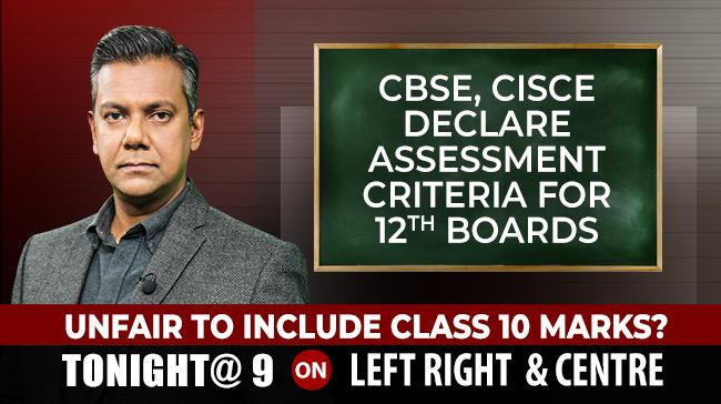 Watch #LeftRightCentre with Vishnu Som tonight at 9 only on NDTV 24x7

#CBSEBoardExams2021