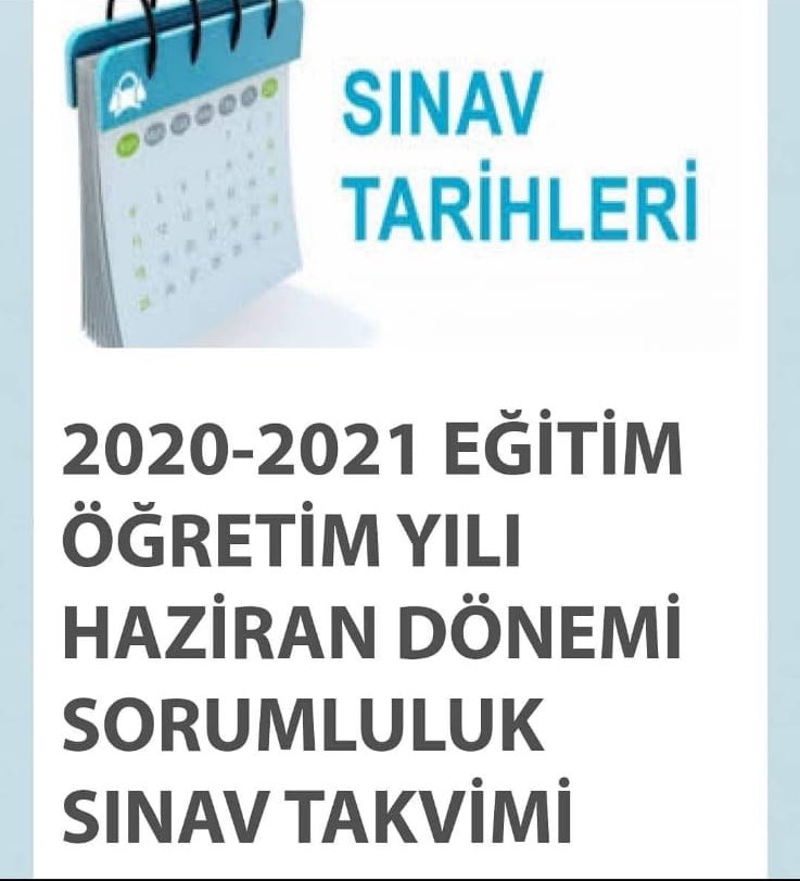 MedihaEngizer's tweet photo. Sevgili öğrencilerimiz 2021 Haziran Dönemi Sorumluluk Sınav Programı okulumuz Web sayfasında yayınlanmıştır. @maltepemeb @h_aydogdumeb @Aliihsankilic08 https://t.co/8JVdpz6n4e