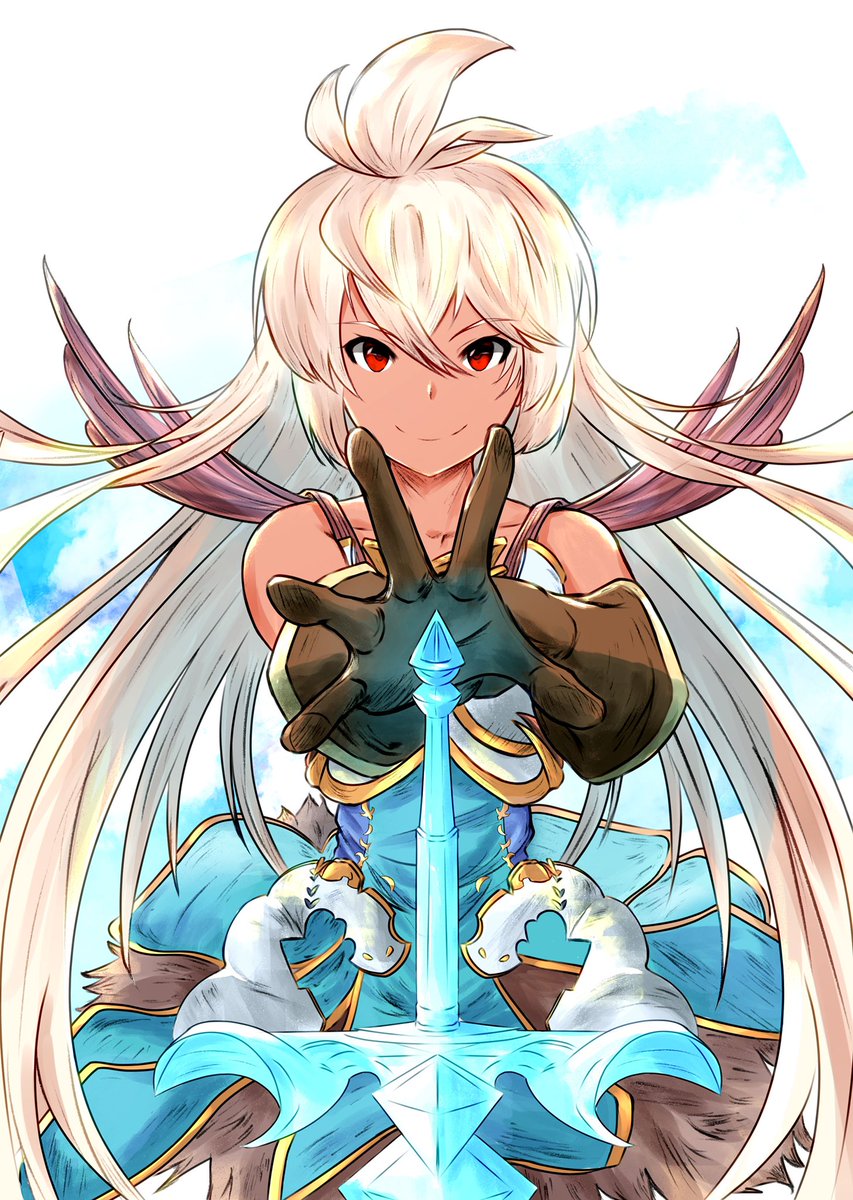 グラブル グラブルのゾーイちゃん完成 次のイラストも頑張るぞー グラブル ゾーイ ヤコウのイラスト