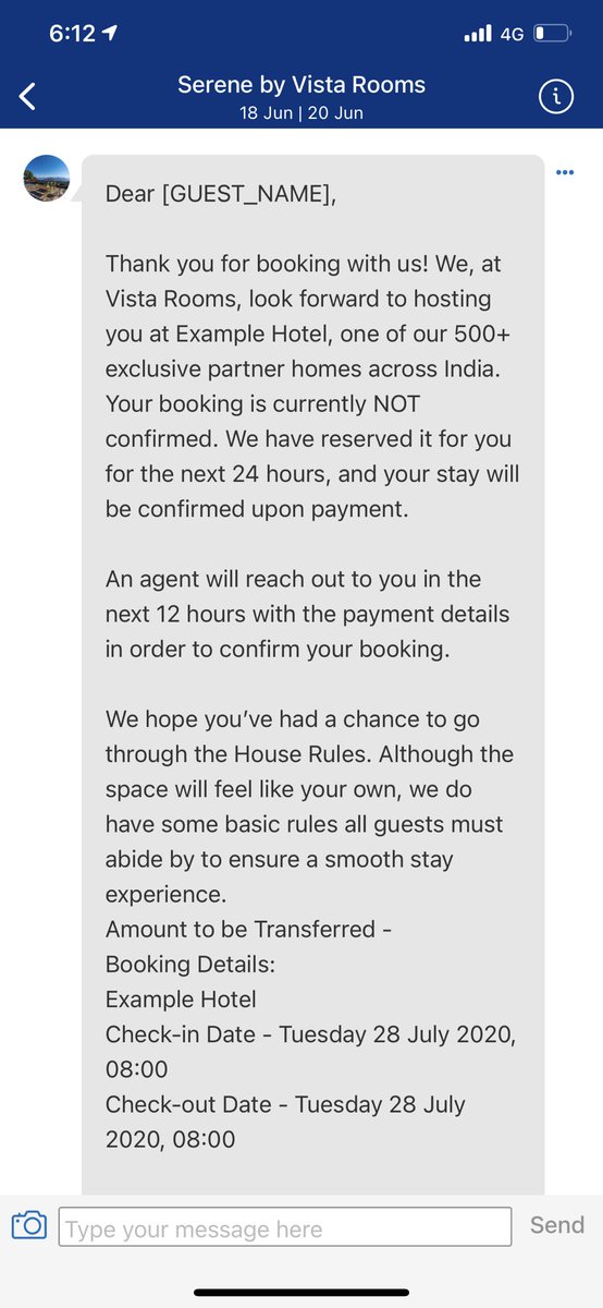 drshivc's tweet photo. @AnkitaSheth highly disappointed with my 1st booking wit vista rooms.u guys ve left me Totally stuck as 1day  prior to my booking I get to know that booking has been cancelled . That too wen I repeatedly tried to contact your executive handling my booking. https://t.co/WnfmimsgjZ