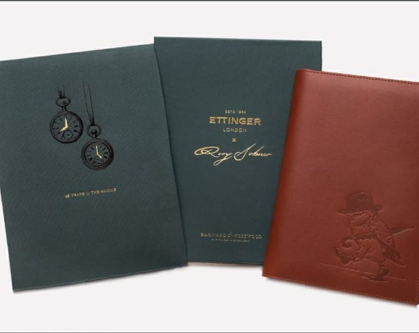 BarnardWestwood's tweet photo. In July 2019 we produced a limited edition run of 85 #bespoke #notebooks in collaboration with heritage British leather goods company @EttingerLondon and internationally renowned illustrator @rorydobner

https://t.co/X9t5KGNH4P

#throwbackthursday https://t.co/t5YosfN2IT