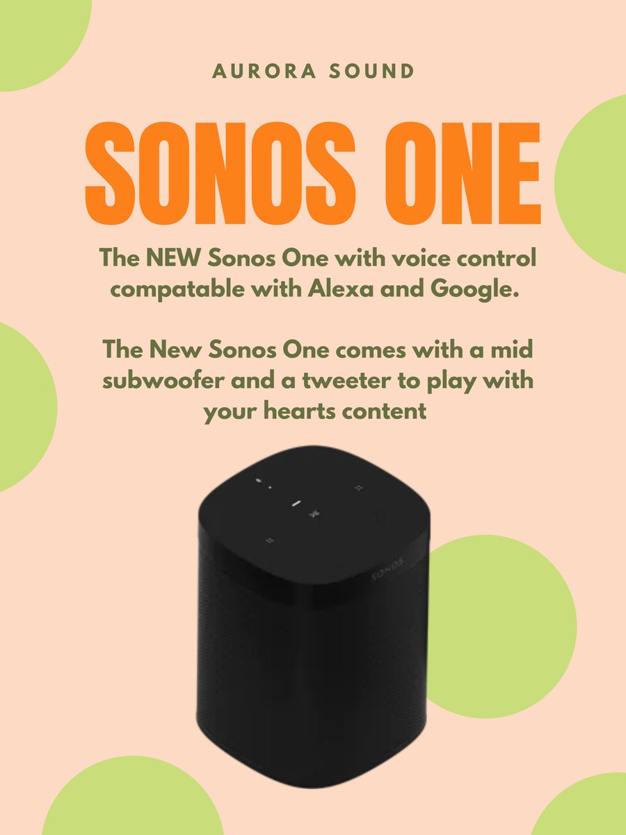 AuroraSound2's tweet photo. #NEW #UPDATE 
The Latest and Affordable Sonos Speaker is OUT 
Starting at £199 https://t.co/Yj9mcW9GqX