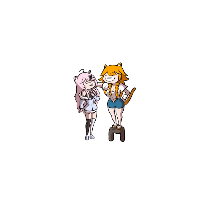 Ko-Fi Request for Kiara kabedoning Nyanners, but they are height accurate.

GET YOUR OWN GREMLIN! https://t.co/EsY1mhKCC1

#絵ニックス #artofashes #nyanart 