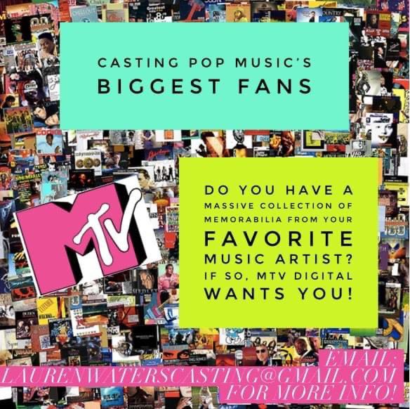 Where are my big music stans! <a href="/Beyonce/">BEYONCÉ</a> @BTSW_official <a href="/iamcardib/">Cardi B</a> <a href="/rihanna/">Rihanna</a> <a href="/JLo/">jlo</a> <a href="/backstreetboys/">Backstreet Boys</a> <a href="/xtina/">Christina Aguilera</a> looking for big fans to feature for MTV cribs style fan show. LaurenWatersCasting@gmail.com #castingcall #stan #castingdirector
