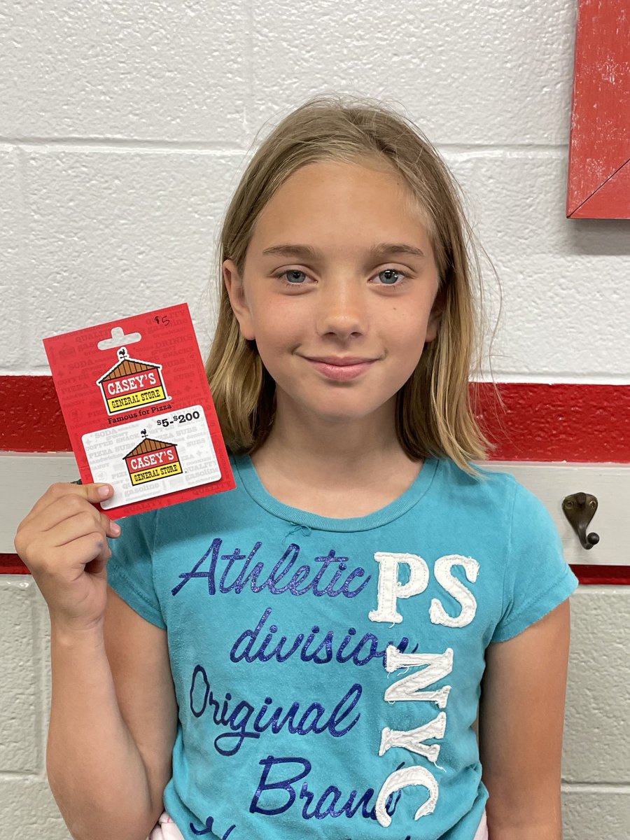 ms_thompson007's tweet photo. Huge shout-out to Ms. Alaina who is our WEEK 2 attendance winner at #PlainviewELEM Summer School!! She hasn't missed a day yet! Way to go, Alaina! We are proud of you! @PHSPiratePride https://t.co/k4LgXiByPF