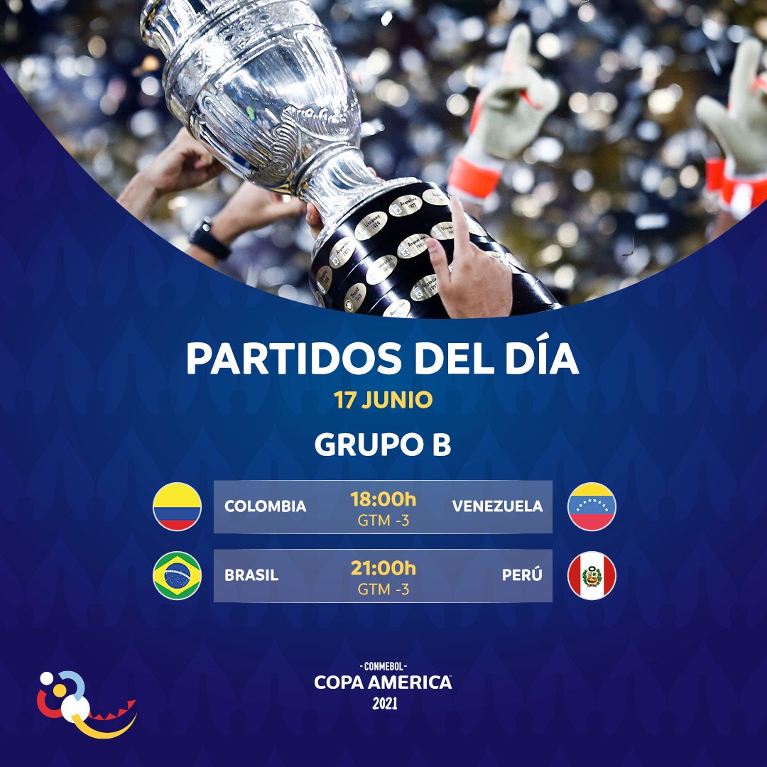 CONMEBOL Copa América™️ on X: PREPÁRENSE QUE YA SE VIENE 😀 🗓️ Este  jueves empieza la Fecha 2 de la CONMEBOL #CopaAmérica 🏆 y estos son los  partidos #VibraElContinente PREPARE-SE, ESTÁ CHEGANDO!