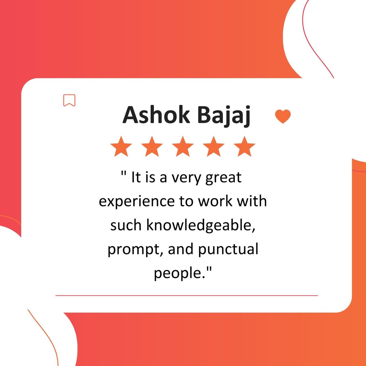 TechDelris's tweet photo. A happy☺️ client talking about his experience working with us🤝.
Thank You Ashok Bajaj for giving us an incredible review⭐️
--
#review #productlisting #happyclient #ontimedeliver #delristech #ClientTestimonial #Amazon #Amazonsellers #Amazonaccountmanagement #amazonlisting https://t.co/HQfHtf9xZs