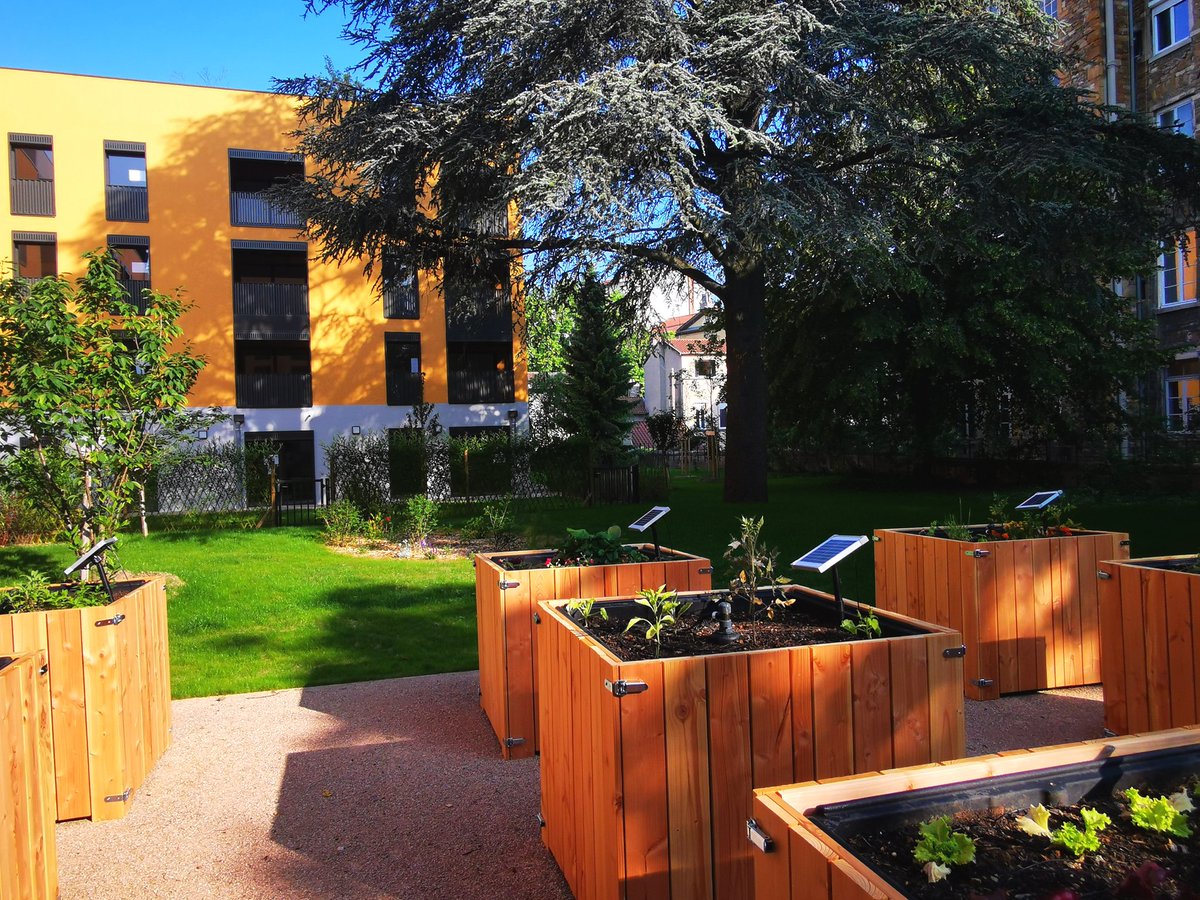 J-5 AVANT LA LIVRAISON. Le terrain de pétanque est prêt à recevoir les premières parties, les clotures en osier naturel fleurissent, les plantes aromatiques et les légumes poussent 😊 <a href="/Credit_Agricole/">Groupe Crédit Agricole</a> <a href="/RenaudPayre/">Renaud Payre</a> <a href="/Gregorydoucet/">Grégory Doucet</a> <a href="/brunobernard_fr/">Bruno Bernard</a> <a href="/beavessiller/">Béatrice VESSILLER</a> <a href="/RemiZinck/">rémi zinck</a> <a href="/69004/">Lyon Croix-Rousse</a>