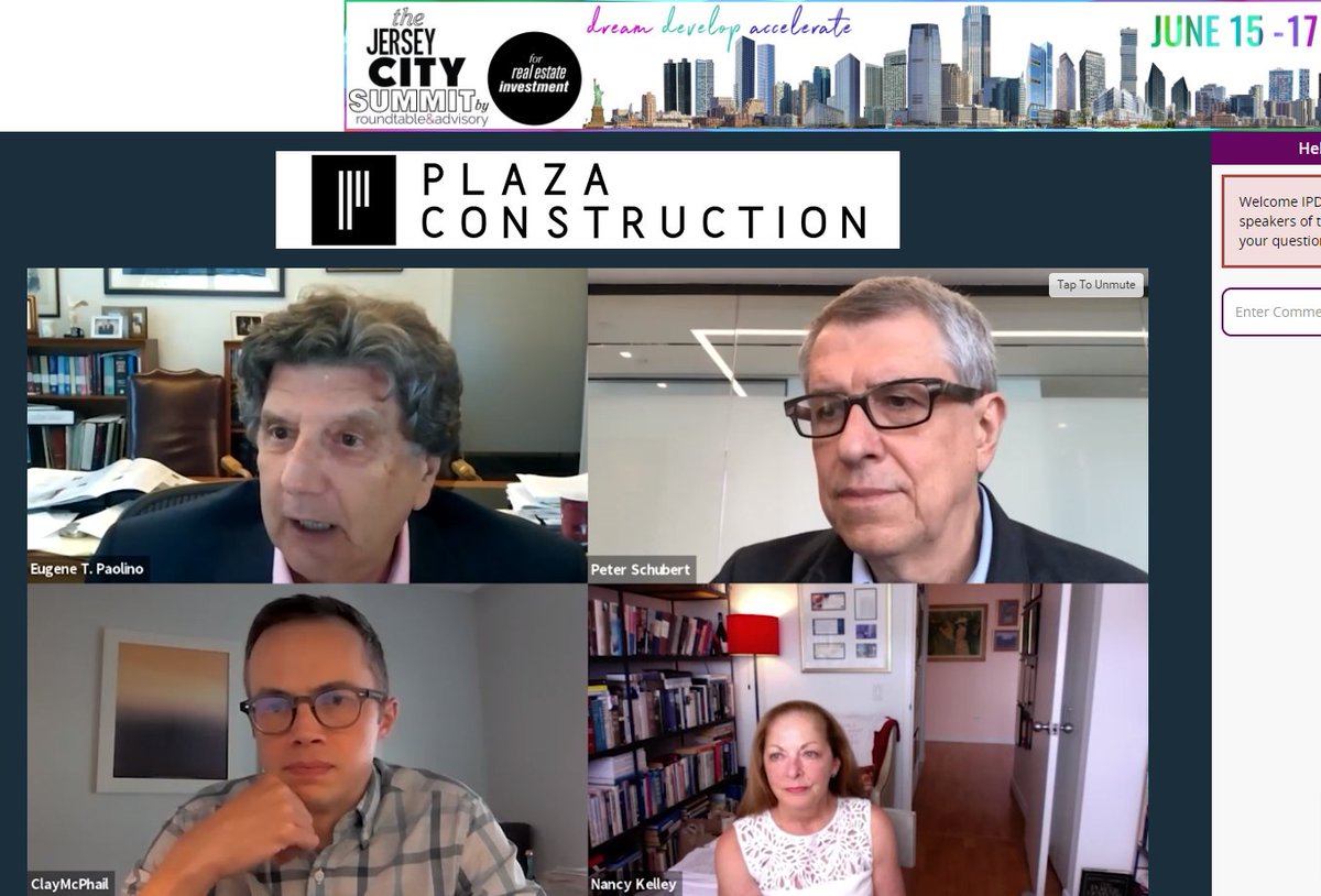 So many great insights have been given regarding Jersey City's The Cove airing now at <a href="/TheJCSummit/">The Jersey City Summit</a>! 
Many thanks to Argent Ventures, Ennead Architects, <a href="/nancyjkelley/">Nancy J Kelley</a>  and <a href="/GenovaBurns/">Genova Burns LLC</a>!  Watch now: thejcsummit.com  
#TheJerseyCitySummit #JerseyCitySummit #TheCove