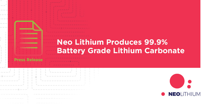 “Using the upgraded alkali methodology, the Company has achieved battery-grade lithium carbonate with a purity of 99.891%.”
Read more here: neolithium.ca/news-detail.ph…
#NeoLithium $NLC.V $NTTHF #NE2 #sustainability #greenenergy #EV #Lithiumbrine, #purity, #batterygrade, #CATL