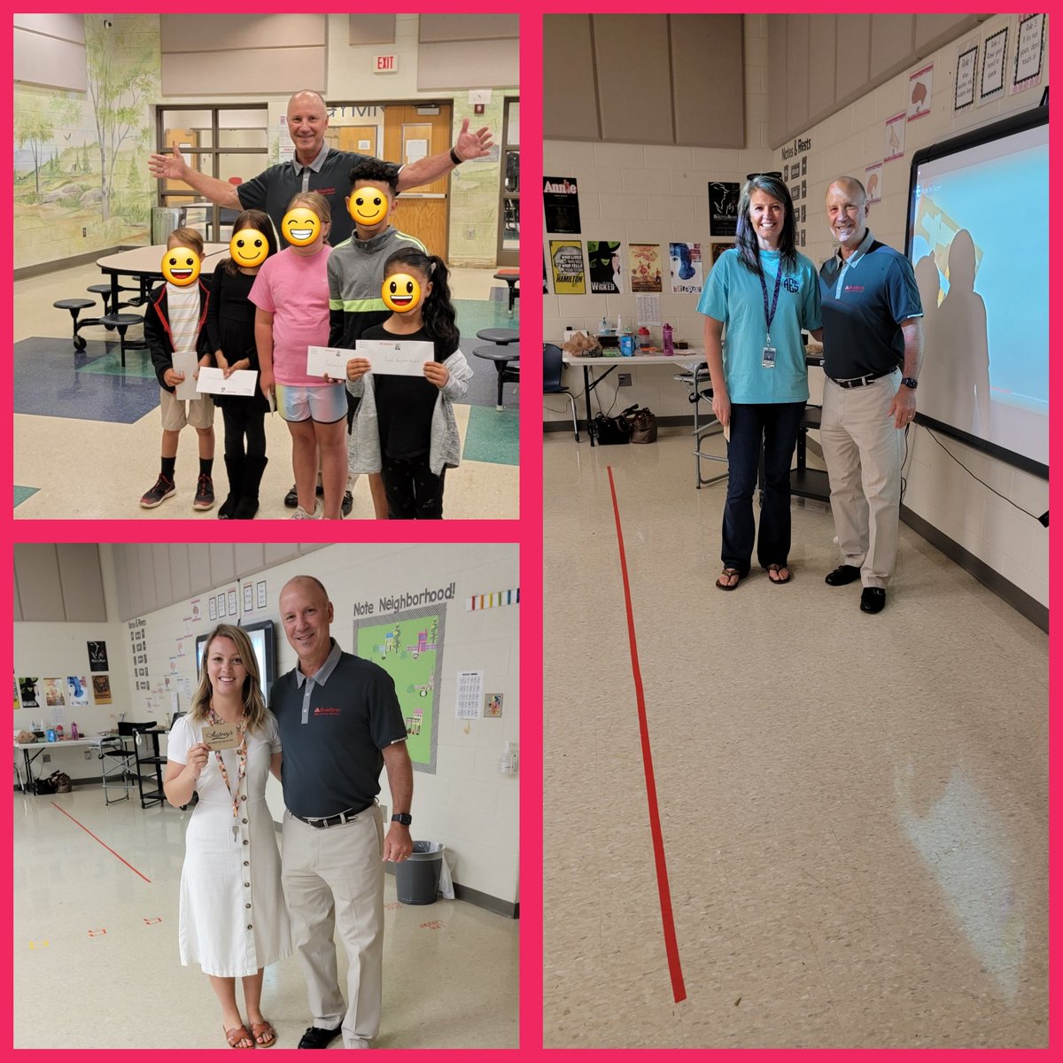 Good Neighbor Winners at Amherst SLC! Thank you Mike@State Farm for partnering with us and providing amazing awards! #Amherst <a href="/KnoxSchools/">Knox County Schools</a> @mcgill_shelly