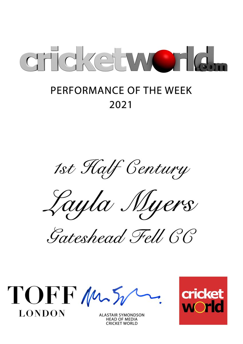GatesheadFellCC's tweet photo. Another performance of the week with @Cricket_World doing it for the girls!...

Well batted layla!!

#wearethefell https://t.co/aNAGaPUUhP