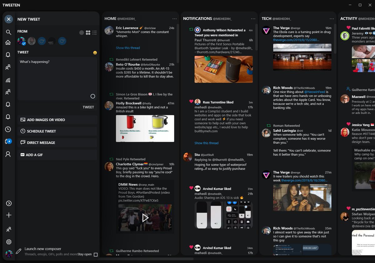 With Windows 11 embracing rounded corners, I think it's time for <a href="/TweetenApp/">Tweeten</a> to all the corners rounded too 👀

This is a working prototype/experiment I had made back in...2019. Got busy with uni and never released this so it's just sitting on a branch somewhere 😅