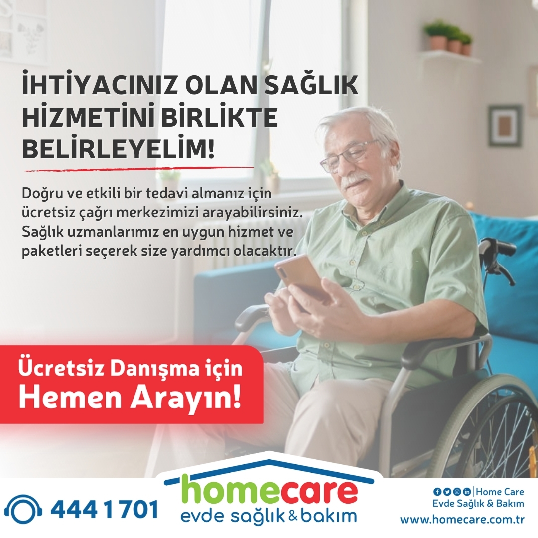 Doğru ve etkili bir tedavi almanız için ücretsiz çağrı merkezimizi arayabilirsiniz. Sağlık uzmanlarımız en uygun hizmet ve paketleri seçerek size yardımcı olacaktır.

Ücretsiz Bilgi ve Danışmanlık için; 444 1 701
homecare.com.tr

#randevu #doktor #evdesağlık #izmir