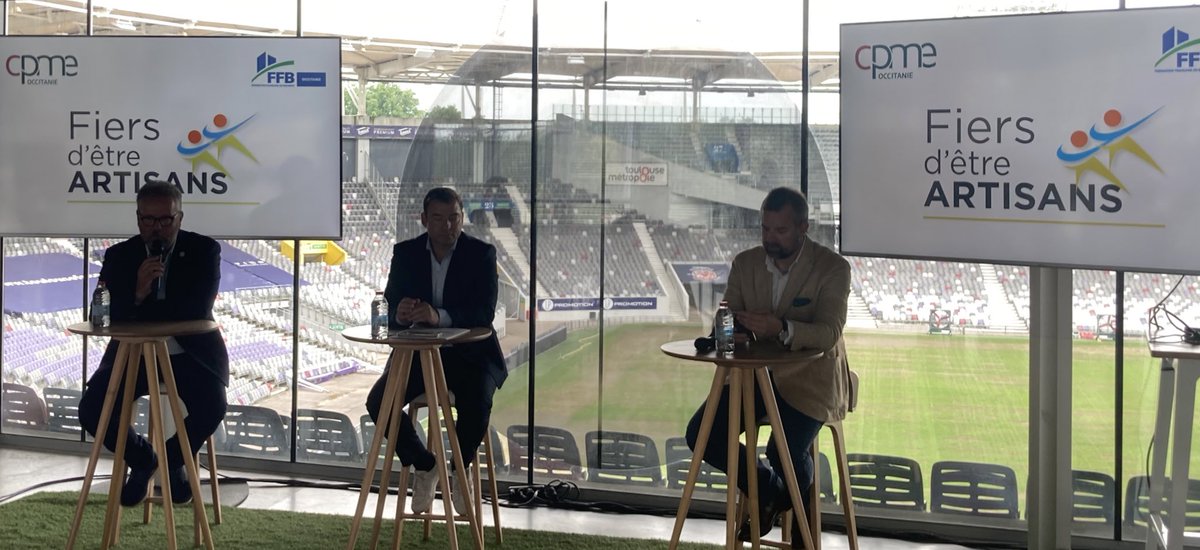 Fiersartisans31's tweet photo. En direct de la conférence de presse de lancement de la « Liste Fiers Artisans » en Occitanie pour l’élection à la chambre des Métiers et de l’artisanat #occitanie avec le chef de file en Occitanie  @Aguilera_CMA31 et #BertrandCouronne @FFB_Occitanie @samcette @CPMEoccitanie https://t.co/jN7w0xcWk4