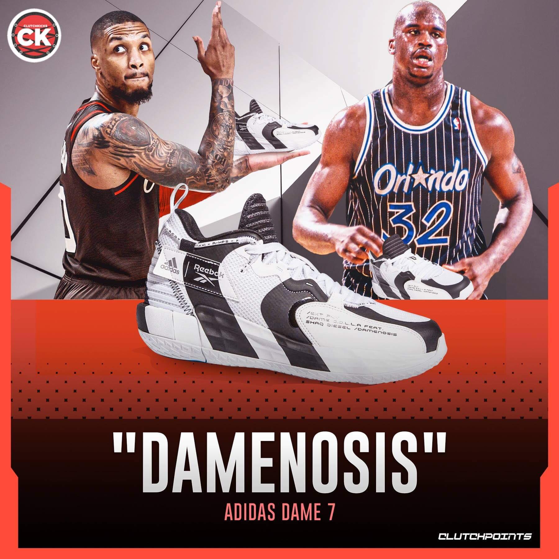 opadgående hemmeligt minimal Blazers Nation on X: "This new colorway of the Adidas Dame 7's is inspired  by Shaquille O'Neal's signature Reebok shoe 🏀 The "Damenosis" edition of  the Dame 7's is due a release