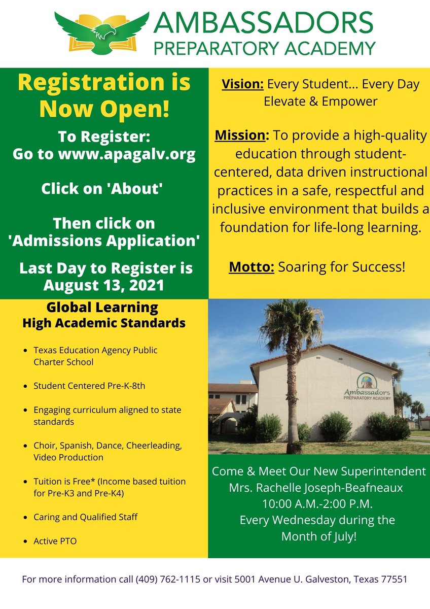 APAGalv's tweet photo. Registration is Now OPEN! 🦅 Last day to register is August 13, 2021 #apa #apagalv https://t.co/aB5RJT2L04