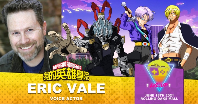 ericvale's tweet photo. Yo, San Antonio! I will be at the Lvl Up Art Gallery this weekend! So if you need some things signed, I know a guy. #voiceacting #anime #MyHeroAcadamia https://t.co/gX3CLqmIDk