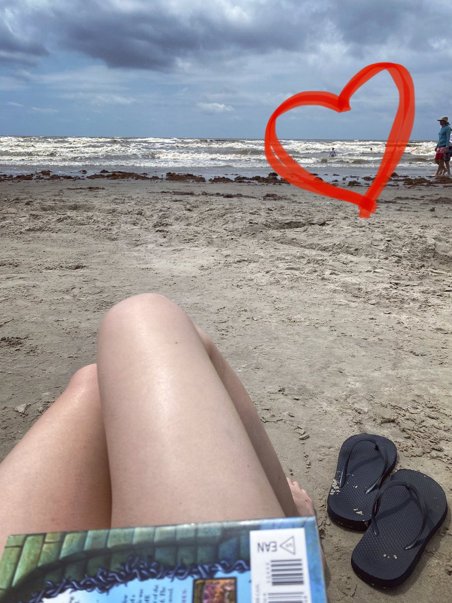 Mel_715's tweet photo. #SummerSelfieBingo 2021 is on! Two for one! Finished The Land of Stories book 1 on the beach. #wcesummer https://t.co/KcMfOOIOzG