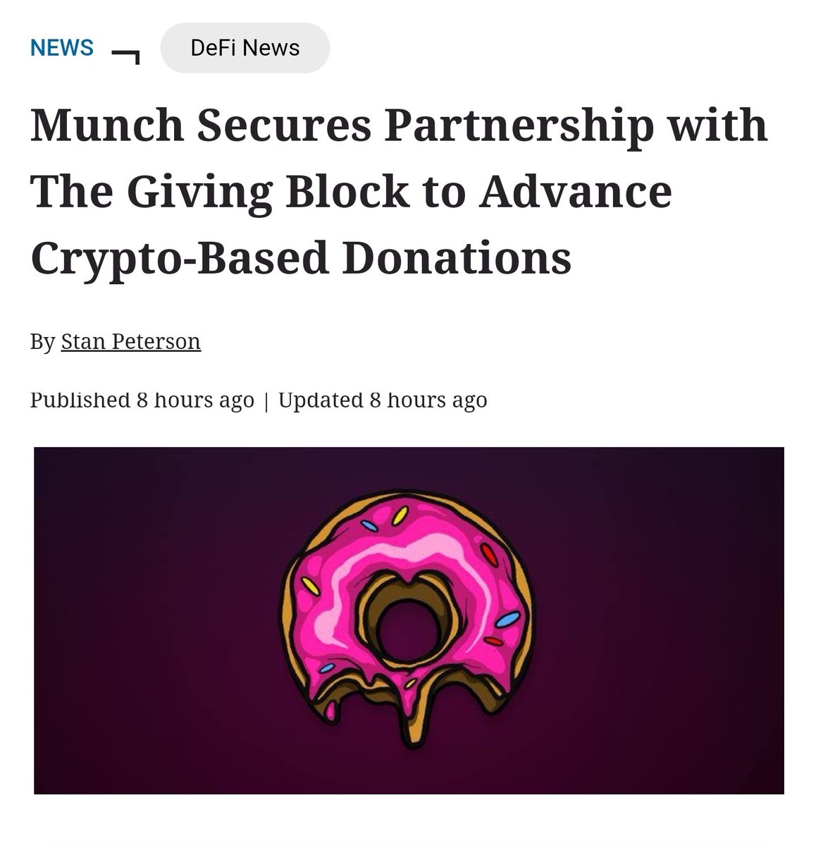 XCincoNYC718's tweet photo. @cryptokenspace $MUNCH ! #munch #MunchArmy #Charity https://t.co/hEmJkGHKAP