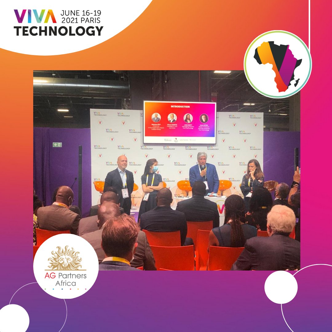 Ce matin lancement du prix Afric@Tech par Maurice Levy, Pierre Louette, Julie Ranty, et Laure Wybo.

#AGPartnersAtVivaTech #VivaTech #Afrique #Technology #africatech #Digital #Innovation
