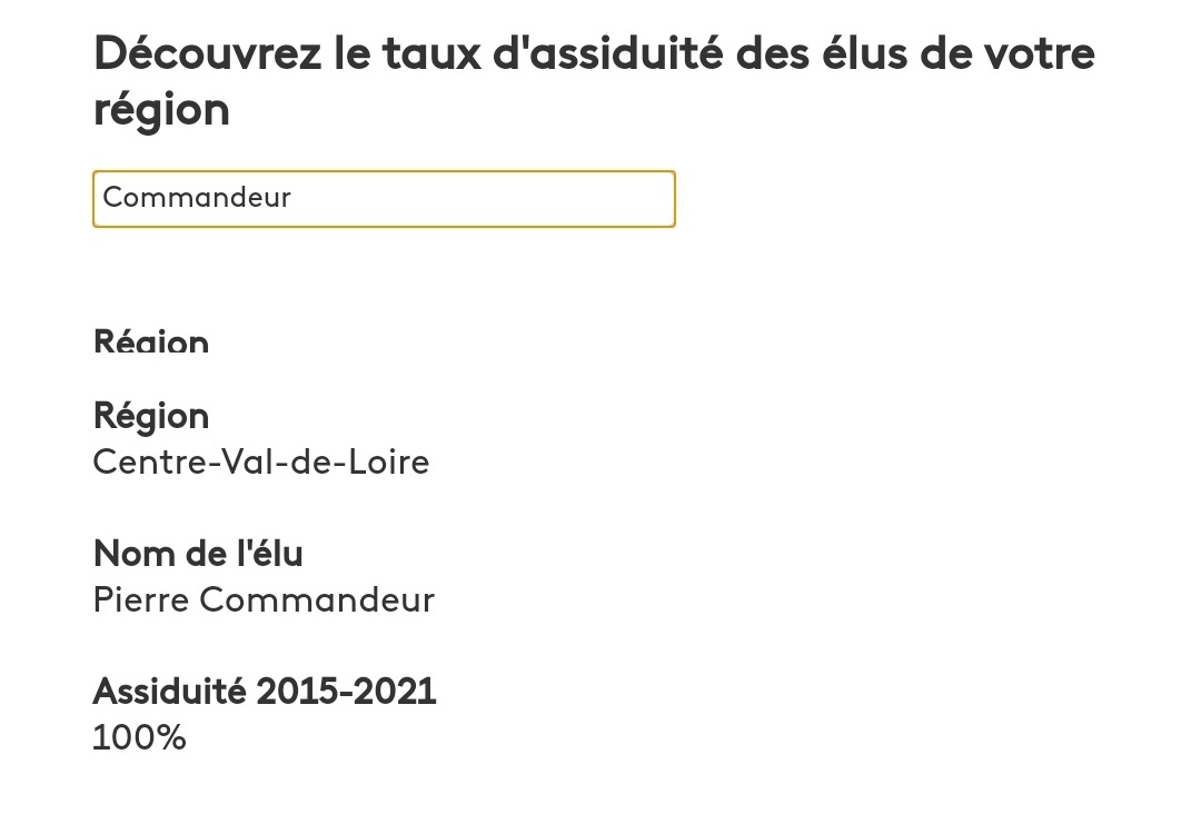 À deux jours du scrutin régional, un élément de bilan parmi d'autres sur mon engagement pendant ce mandat. Pas de raison d'en être fier, juste le respect des électeurs. Je compte bien faire de même <a href="/avecmarcfesneau/">Ensemble, le meilleur est avenir avec Marc Fesneau</a> toujours en <a href="/RCValdeLoire/">Région Centre-Val de Loire</a> <a href="/MFesneau/">Marc Fesneau</a> #ethique #Tours