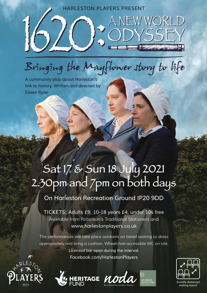 Rehearsals going well for our community Mayflower play, here in the birthplace of the Fuller brothers, Samuel and Edward.