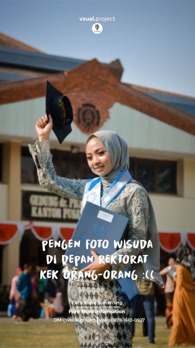 aaburjoo_'s tweet image. Kalian mau di wisuda ? Ngga mau kelewatan momen spesial kalian ? Tapi bingung belum dapet fotografer buat kalian ? Kami bisa !

Booking atau chat buat sekedar tanya harga,
bit.ly/vsualproject

Jangan sampai kelewatan momen spesial kalian saat di wisuda ya ! 

#visualproject