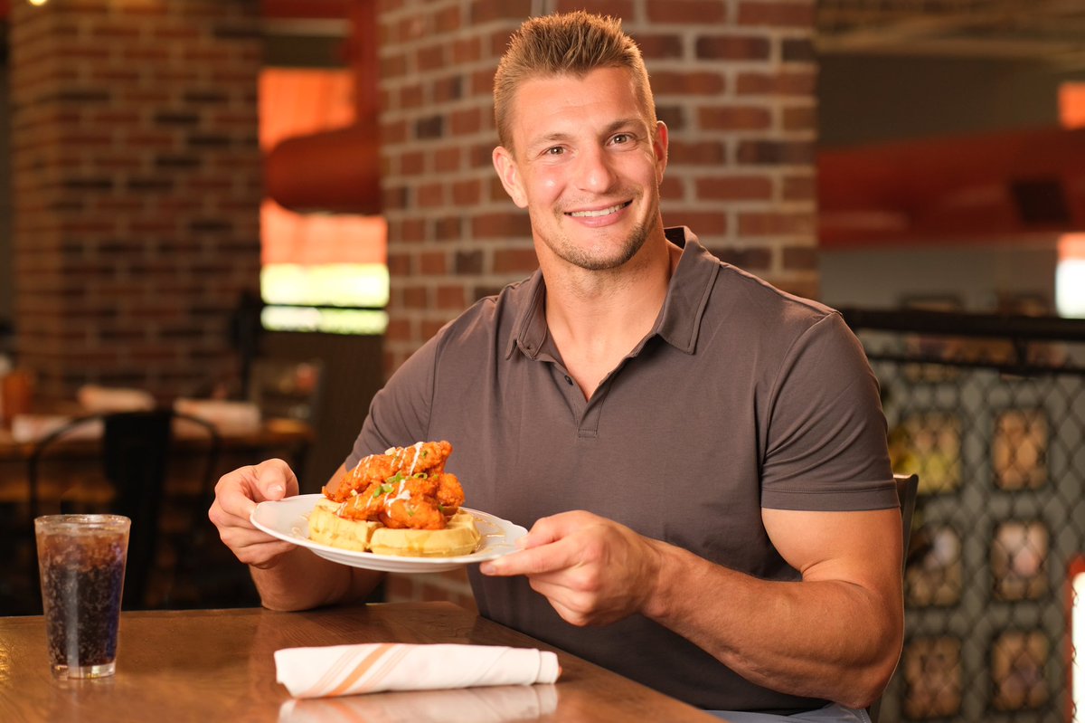 #87 <a href="/RobGronkowski/">Rob Gronkowski</a> partnered up with one of Tampa’s most iconic local restaurants, DATZ to make the Gronkalo Chicken and Waffle that’s nothing short of a touchdown for taste buds! Order yours today on <a href="/Grubhub/">Grubhub</a> and use the promo code OFFTHEHOOK to save 20% off your order!