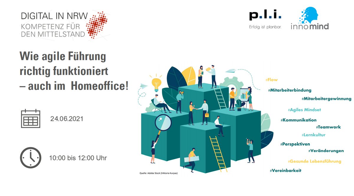 digitalinnrw's tweet photo. #AgilesMindset #Mitarbeitergewinnung #Teamwork
Alles Themen die das #Leadership in Zeiten des #homeoffice noch mehr beschäftigen als sonst auch.
Wenn Sie ein paar Tipps und Tricks zu Themen wie #Lernkultur gewinnen möchten dann seien am 24.05. mit dabei➡️https://t.co/6QtJ7g7URg https://t.co/JUtdfb0rSO