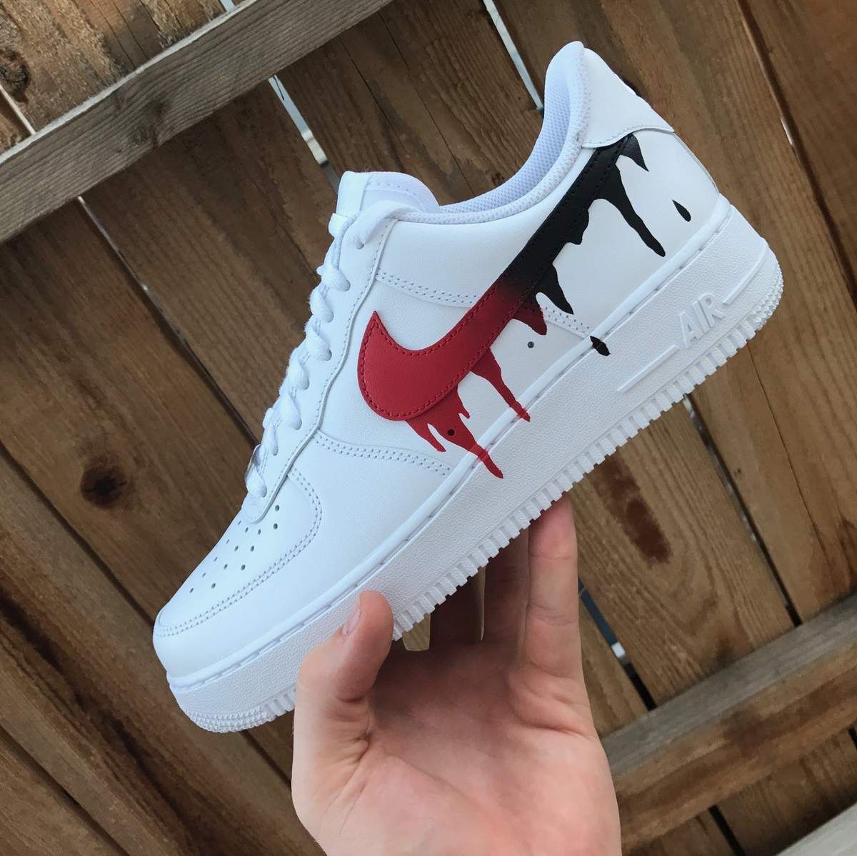 YouFashion on Twitter: "nike air force 1 red : Nike Air Force 1 Black/Red  Drip - #Shoes - https://t.co/bKHZch8CRz https://t.co/WKZmt1lN81" / Twitter