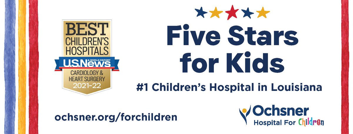 brit_ducote's tweet photo. Ochsner Hospital for Children has been named #1 in Louisiana in the Best Children’s Hospitals 2021–22 rankings by U.S. News &amp; World Report. This is the fifth  year in a row! Congratulations to all on this amazing award. https://t.co/PGAXZZ2xPP