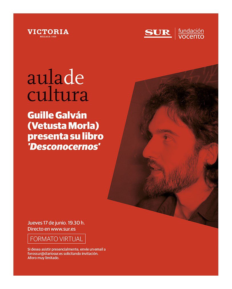 galvanguiller's tweet photo. Esta tarde presento y firmo en Málaga. Animarse! #Desconocernos https://t.co/1nHa1H1EZr