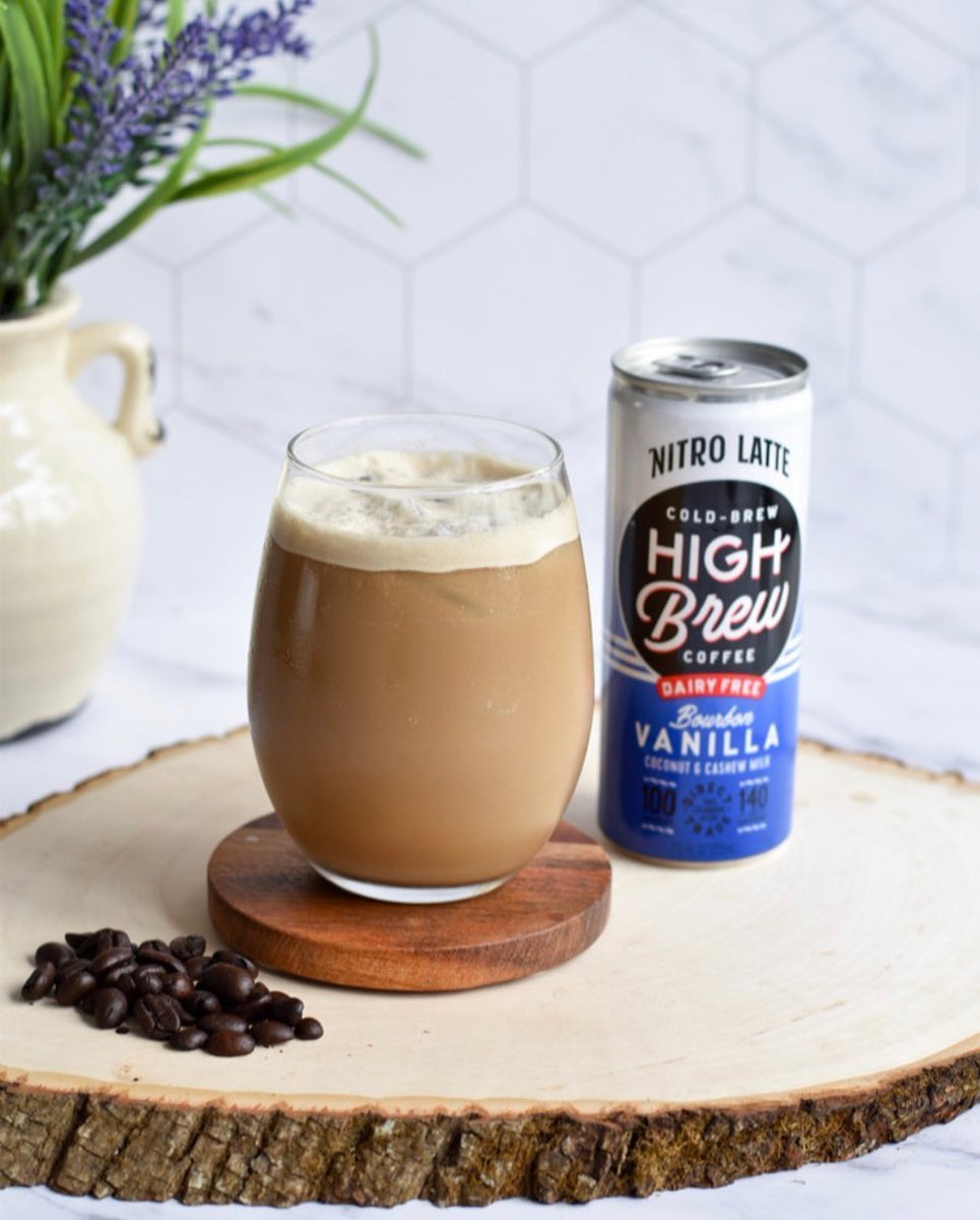 HighBrewCoffee's tweet photo. Dairy-free bourbon vanilla lattes, now smoother than ever thanks to tiny magical nitro bubbles. β¨
#highbrew #highbrewcoffee #coffee #dairyfree https://t.co/zqPkuQSL73