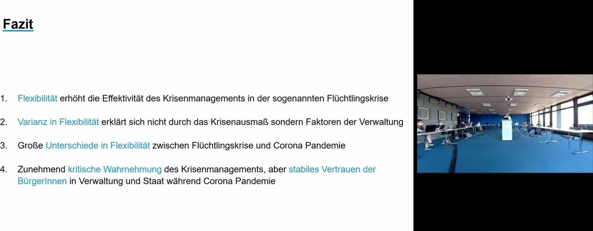 In der sogenannten Flüchtlingskrise erhöhte Flexibilität die Effektivität des #Krisenmanagements, so @s_eckhard über eines der Forschungsergebnisse des @HyborgProjekt auf der Abschlusskonferenz <a href="/unikonstanz/">Universität Konstanz</a> <a href="/CSS_Zurich/">One</a>