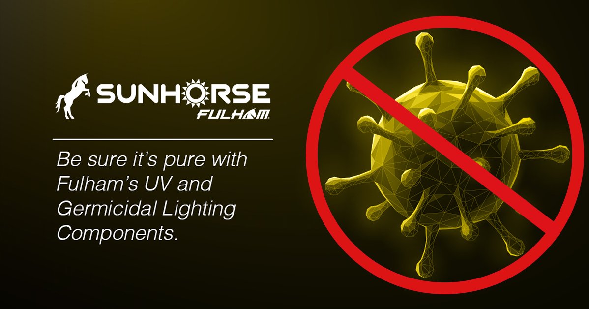 FulhamUSA's tweet photo. For over 20 years, Fulham has developed an #expertise in development of specialized SunHorse #Germicidal #UV #ballasts. Learn about these #ESSENTIAL Fulham products here > https://t.co/KIKeOSTdy4 #disinfection #sterilization #purification #health #safety https://t.co/smpq2C6nUe