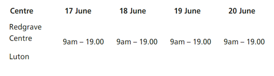 COVID-19 Vaccination Centre at Redgrave is open for walk in Pfizer vaccinations for over 21s who have not had their first dose.

No appointment needed.

More ▶️ blmkccg.nhs.uk/covid-19/