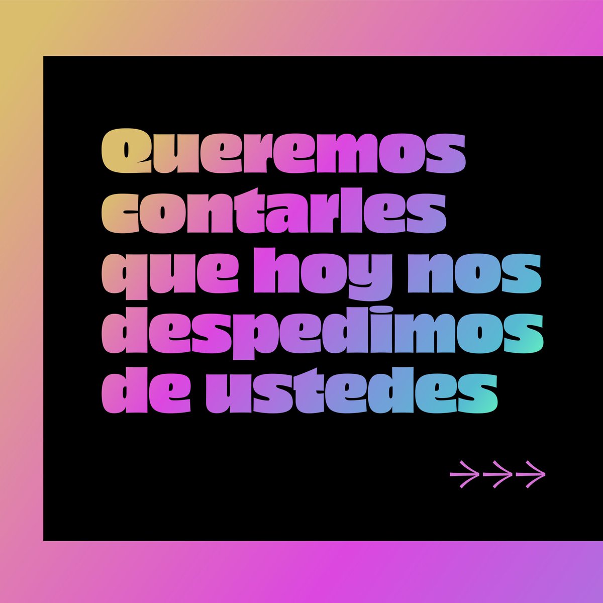 Type Thursday Bogotá tweet media