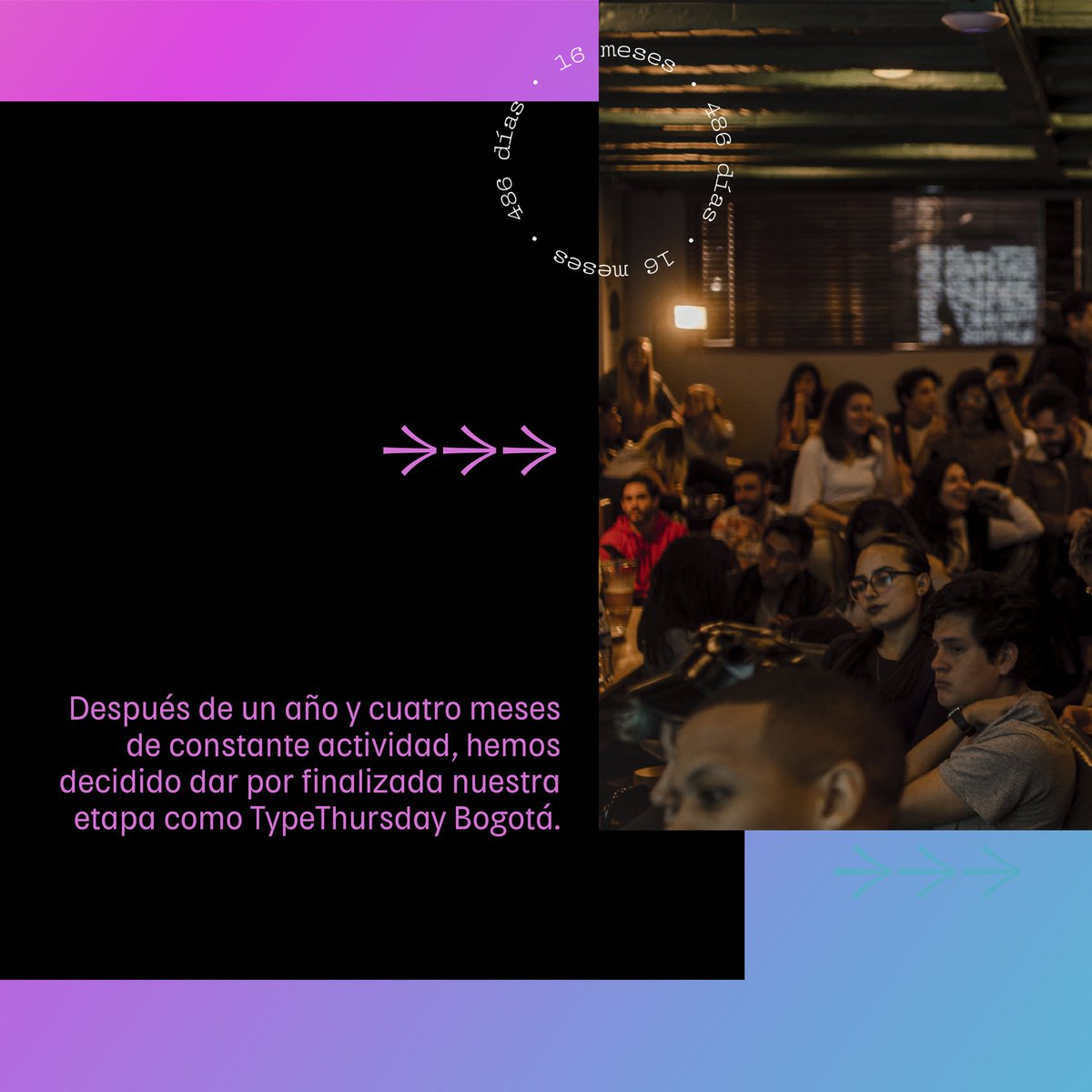 Type Thursday Bogotá tweet media