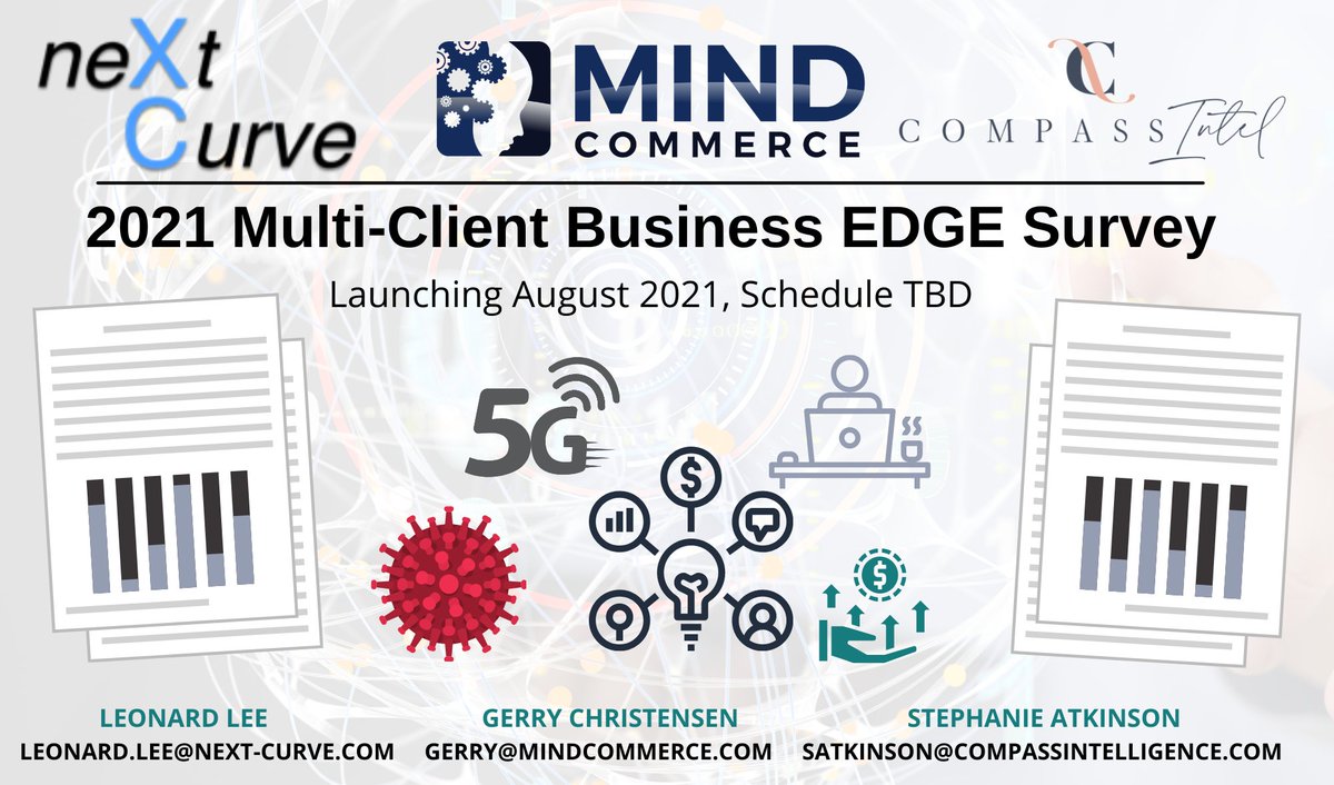 GET ON BOARD! Your chance to sponsor impactful, actionable, and timely business survey on #edge #edgeanalytics #iot #iiot #5G #businesstransformation #digitaltransformation and more. CONTACT US TODAY! @GTChristensen @MindCommerce @ebizexec @neXt_Curve @stephatkins @CompassIntel