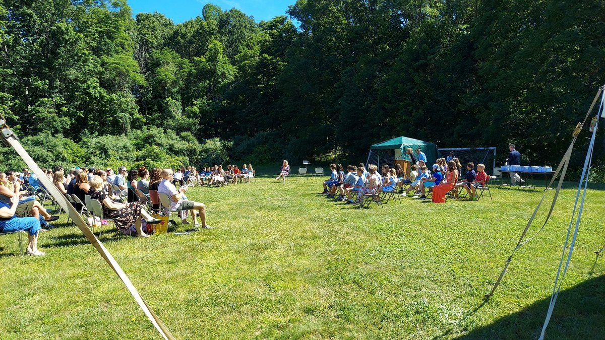 4th Grade Recognition Assembly at John Lyman ES on a beautiful morning.