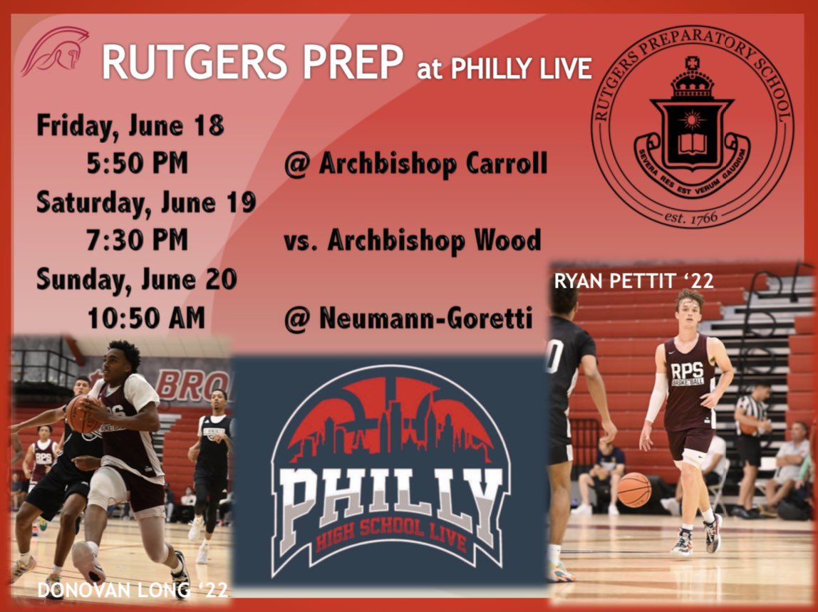 Psyched for <a href="/PhillyHSLive/">Philly HS</a>!

Catch 2022s <a href="/RyanPettit2/">Ryan Pettit</a> &amp; <a href="/iam_donovanlong/">Donovan Long</a> &amp; their <a href="/RutgersPrep/">Rutgers Prep</a> teammates this weekend in Philadelphia! 

#RPS📚🏀